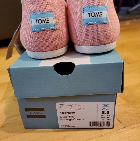 TOMS Dusty Pink Alpargata Hertiage Canvas - Picture 8 of 8